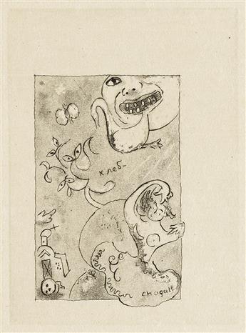 MARC CHAGALL Group of 4 proof etchings.